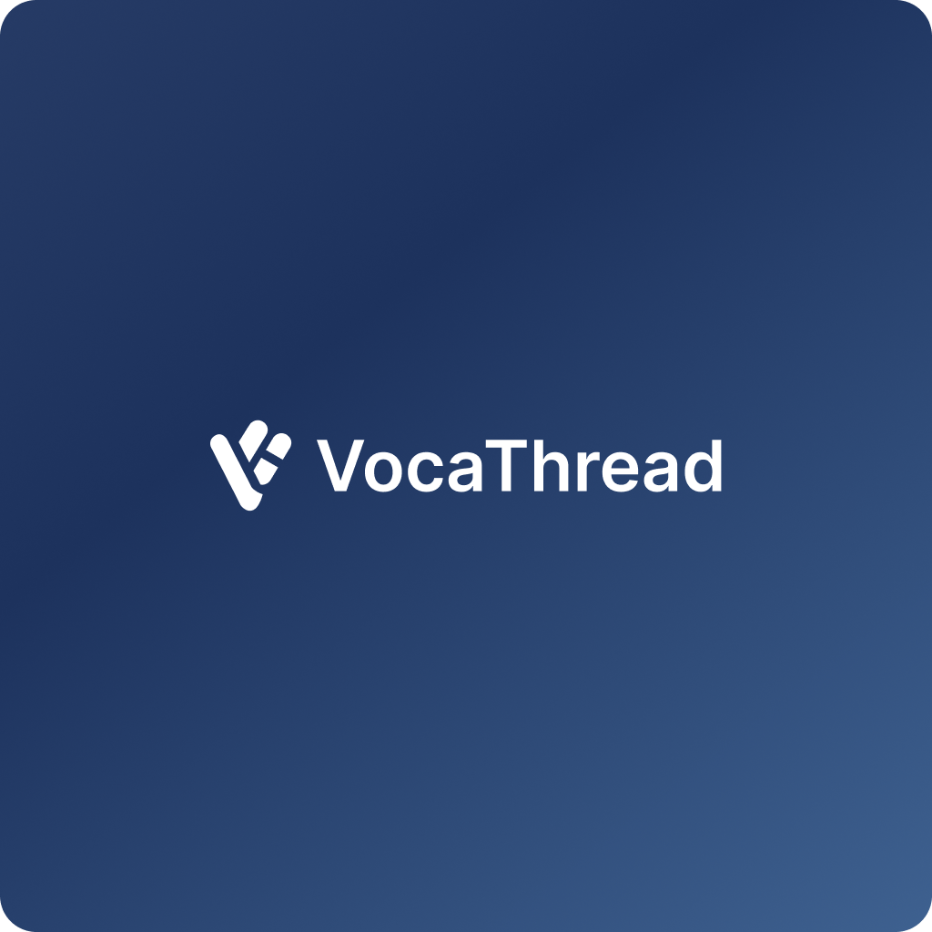 VocaThread logo – an AI-powered support tool for call center agents